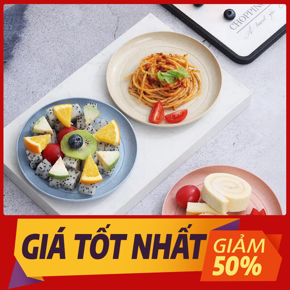 [Sale toàn shop] Set 6 đĩa tròn lúa mạch