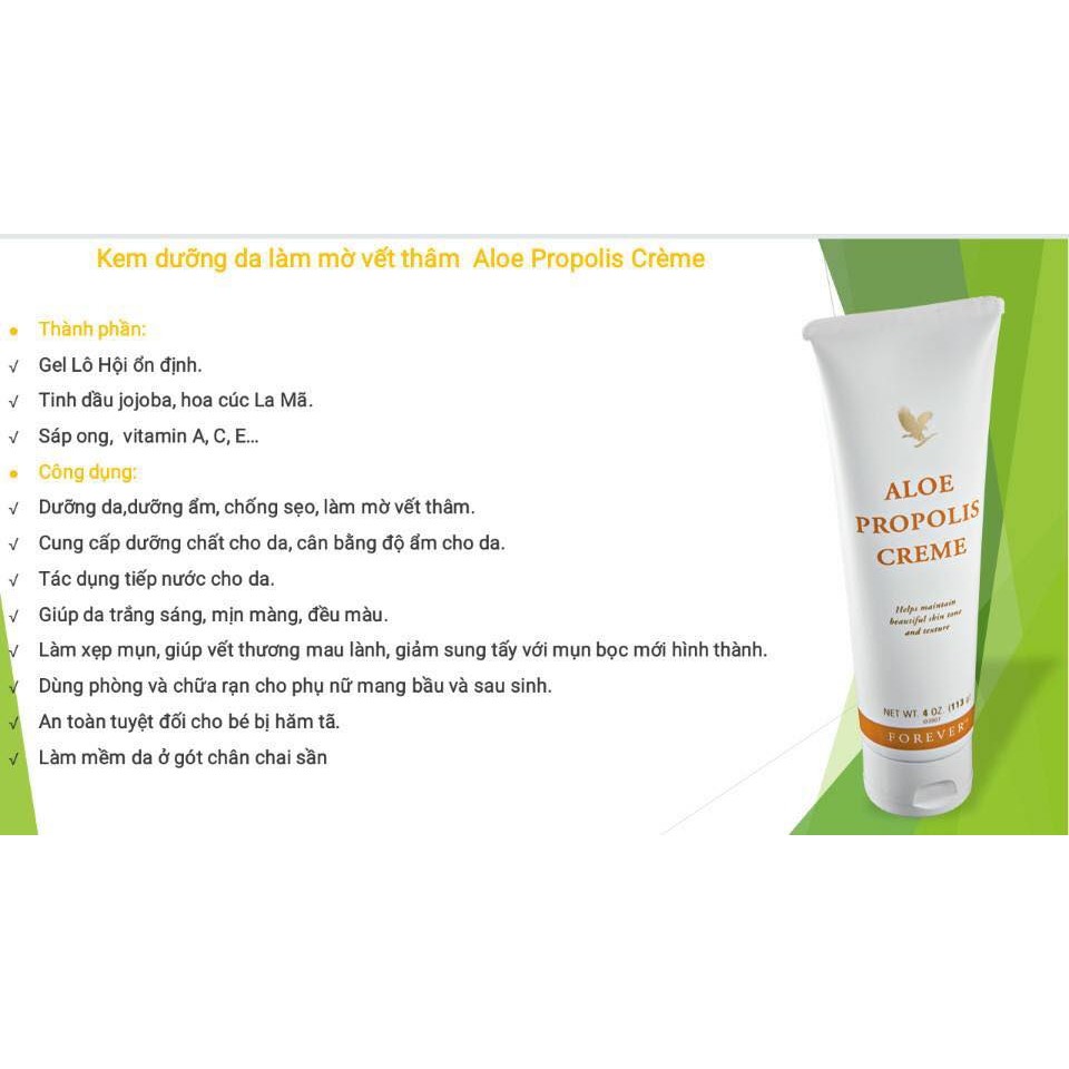 Kem Thâm, mụn, dưỡng ẩm làm sáng da bất ngờ Aloe Propolis 051 flp.