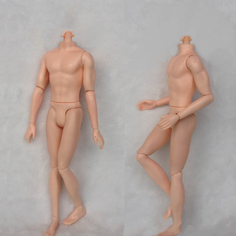 Diy 14 Thân búp bê nối di chuyển được cho bạn trai Barbie Ken Male MAN Body khỏa thân