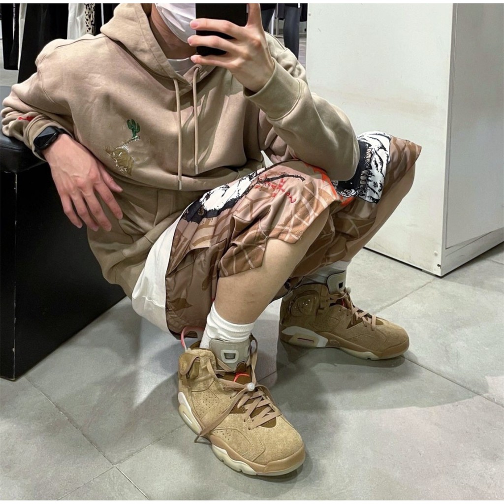 ⚡️[Hight Quality] - Áo hoodie Travis Scott Jordan 6 British Khaki | BigBuy360 - bigbuy360.vn