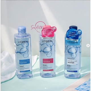 [NHẬP KHẨU] Nước tẩy trang làm sạch sâu/cấp ẩm L'Oreal Make Up Remover Micellar 400ml