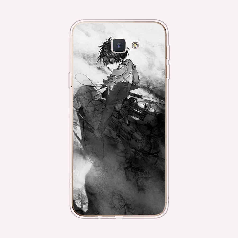 Ốp điện thoại silicon TPU mềm hoạt hình Attack on titan cho Samsung Galaxy j5 2016 j6 2018 j7 2016 2017 J7 prime J7 Neo