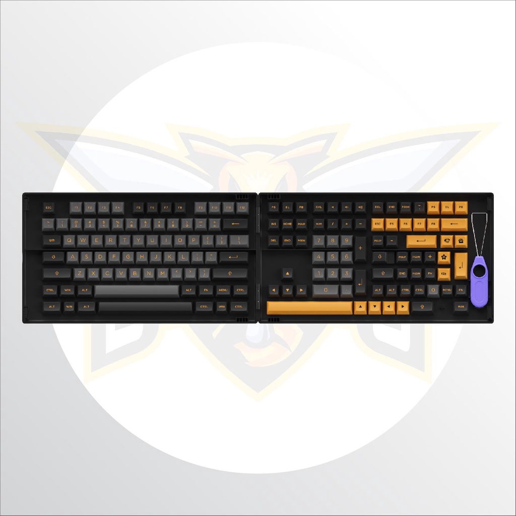 [Mã SKAMSALE03 giảm 10% đơn 200k] Bộ keycap AKKO Black Bronze - Chất liệu PBT Double Shot - 158 nút