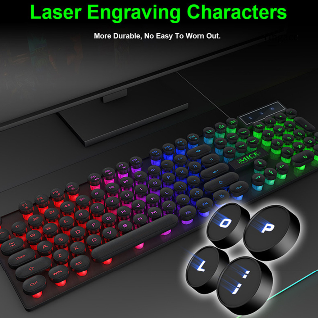 Bàn Phím Chơi Game Imice Ak-800 Có Đèn Nền Laser