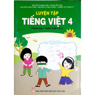 Sách - Luyện Tập Tiếng Việt 4 - Tập 1 (Trình Bày Trên Giấy Ô Li)
