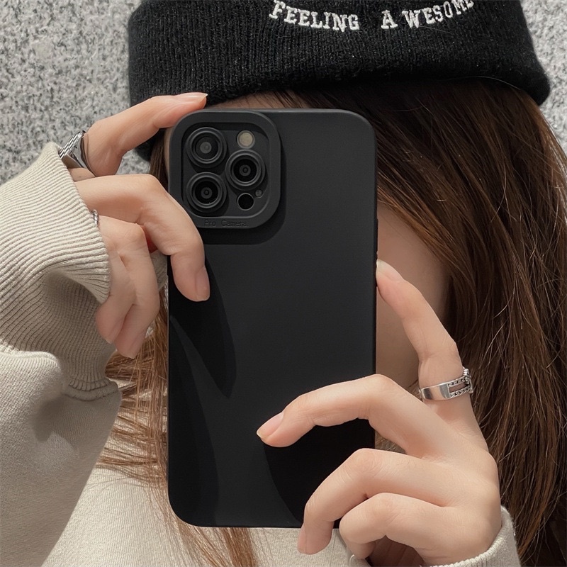(SIÊU RẺ) Ốp lưng iphone procam màu đen dày dặn 7plus/8/8plus/x/xr/xs/11/12/13/pro/max/plus/promax
