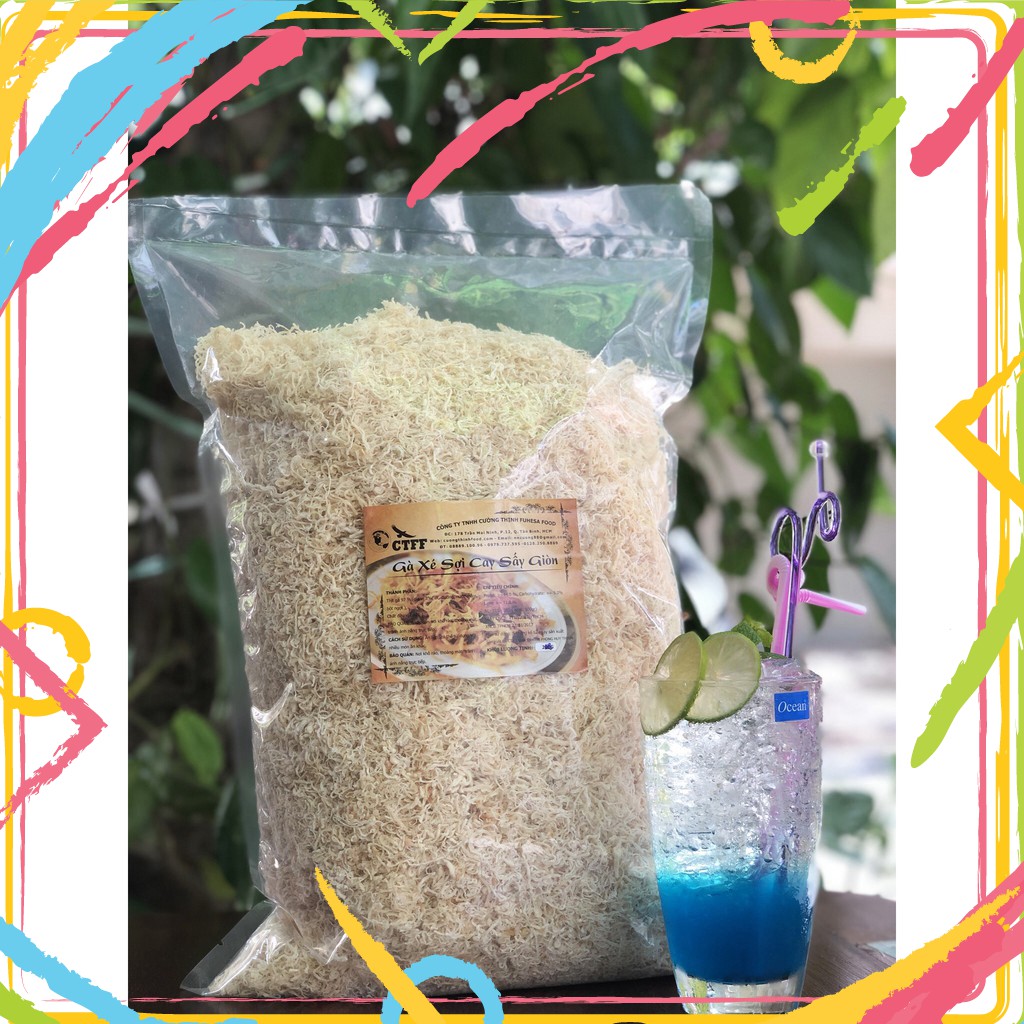 Chà Bông Gà Đặc Sản Màu Kem SỈ 1KG Cường Thịnh Chuyên Làm Bánh Sợi Xù Ruốc Gà Cho Bông Lan, Bánh Mì, Bánh Mì Que ATVSTP