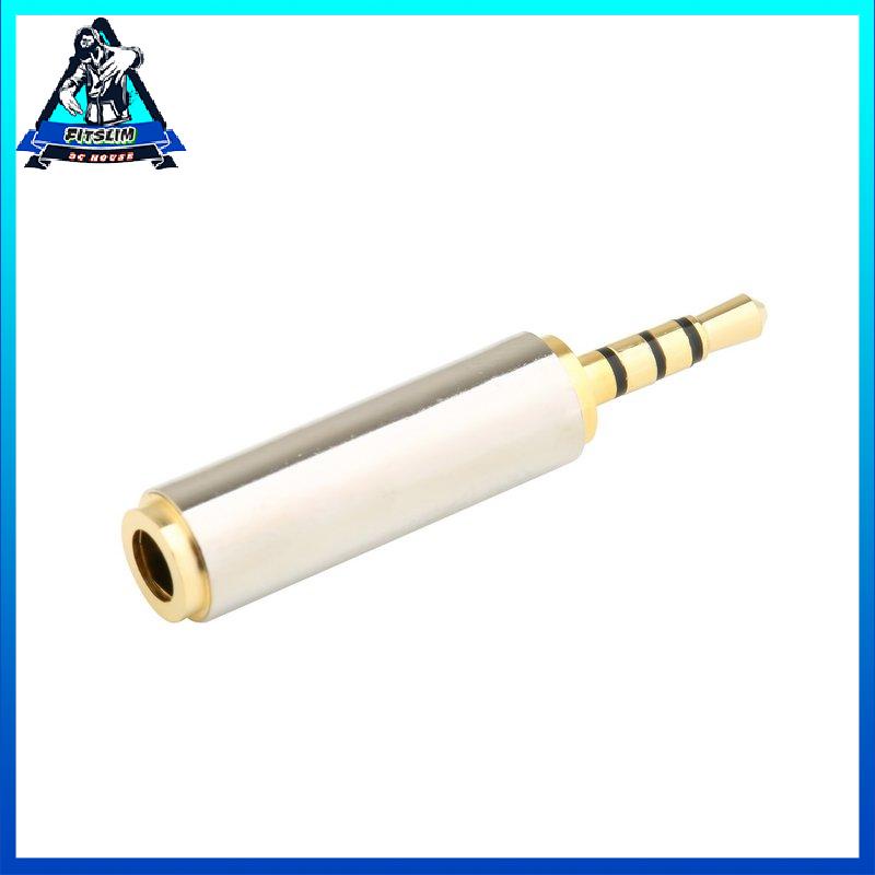 [Fitslim] Gold 2.5mm Male to 3.5mm Female Stereo Audio Headphone Jack Adapter Converter