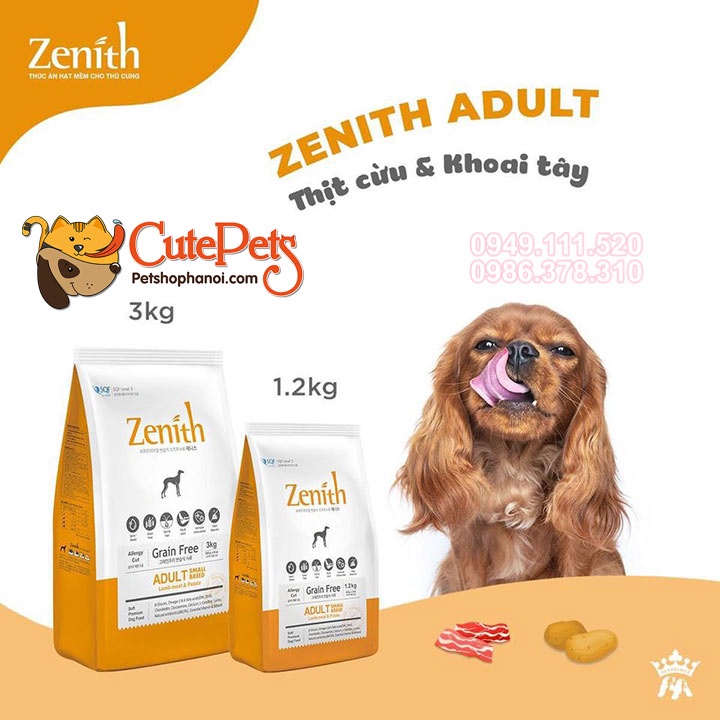 Thức ăn cho chó hạt mềm Zenith 1.2kg - Phụ kiện thú cưng Hà Nội