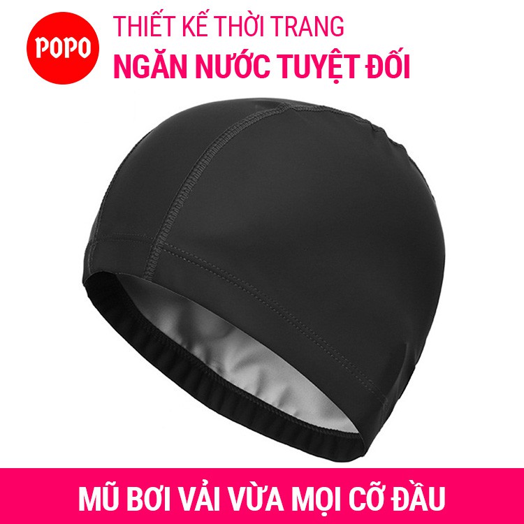 Mũ bơi nam chất vải Spandex POPO CA36