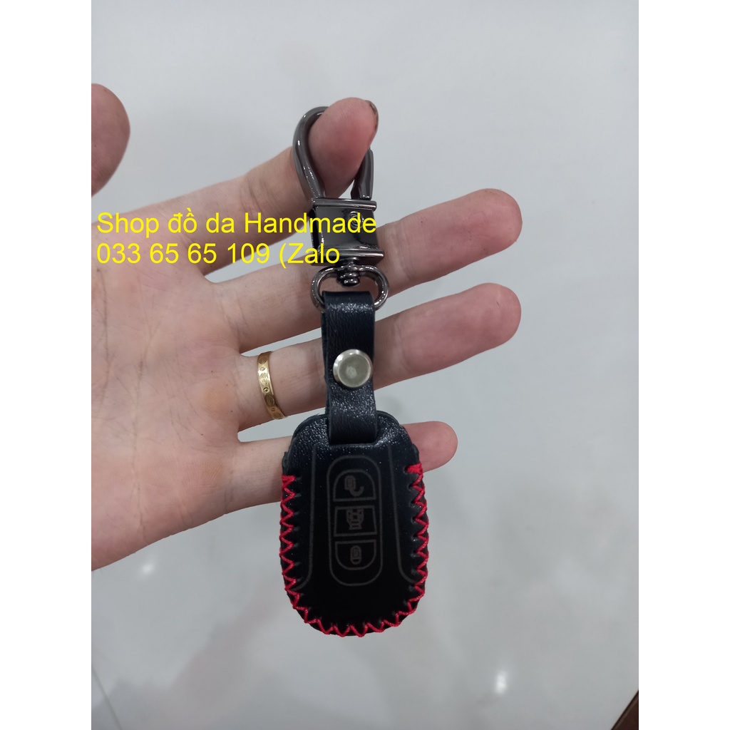 [Captiva] Bao da chìa khóa xe Chevrolet captiva 2007 bằng da bò, kèm tặng móc khóa