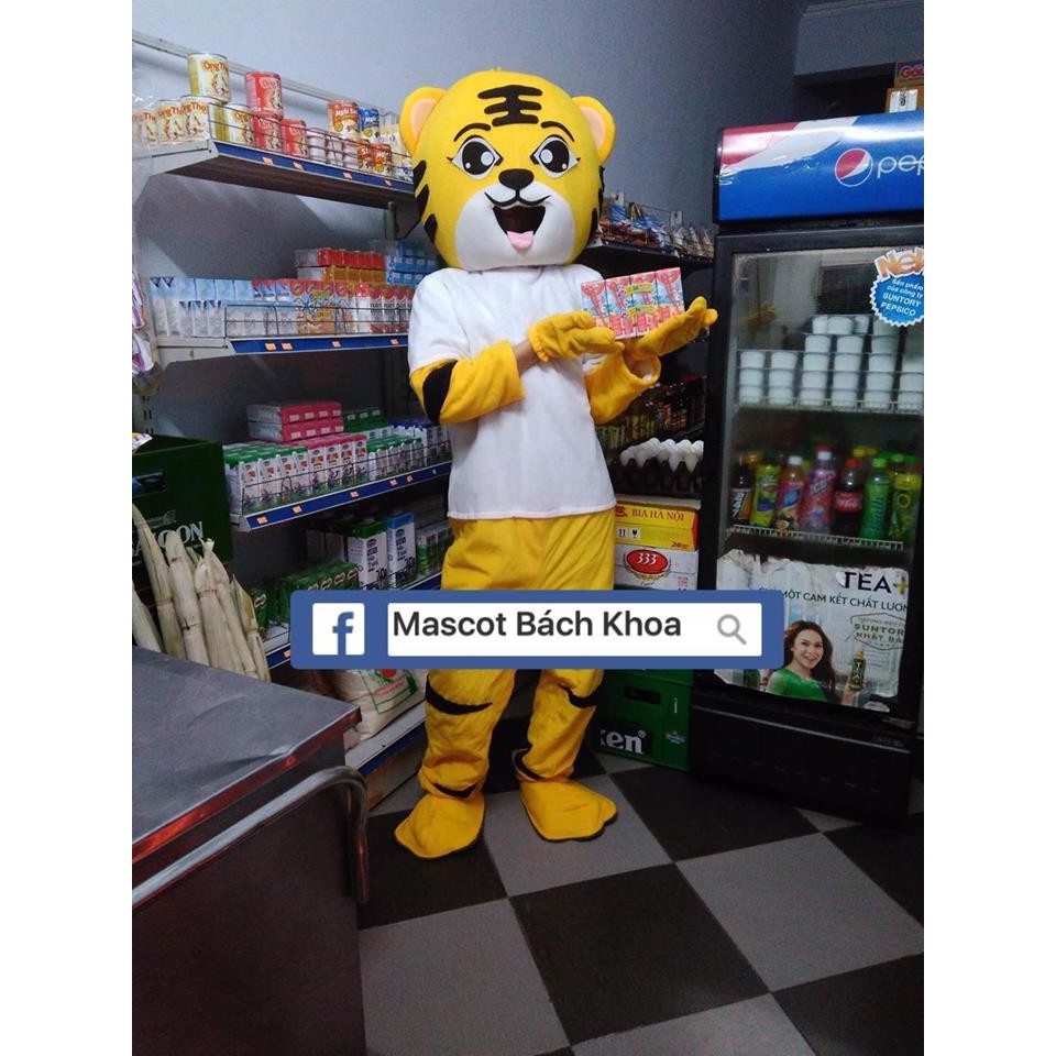 Mascot Hổ vàng - tặng kèm túi thơm - trang phục hóa trang