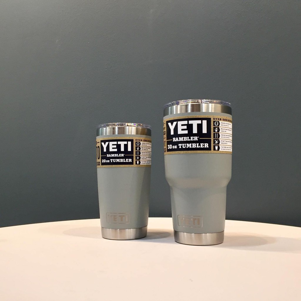 Ly giữ nhiệt YETI Rambler 20 Oz - 591ml kèm nắp Magslider; Phiên bản màu xi măng Limited Edition; Hàng chính hãng YETI