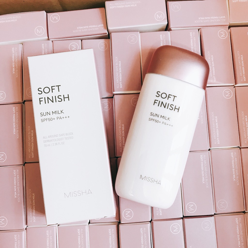 Kem Chống Nắng Missha Soft Finish Sun Milk SPF50+ PA+++