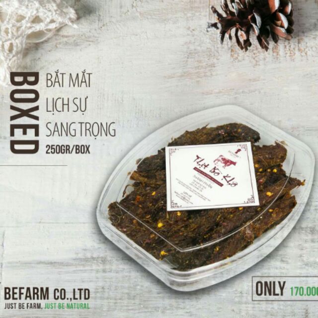Combo 2 hộp bò thanh 250gr