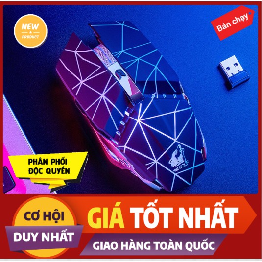 Chuột Không Dây Đẹp ❤️FREESHIP❤️ Chuột Không Dây Gaming X11 Pro Led 7 Màu Pin Sạc, Chuột Máy Tính Không Dây