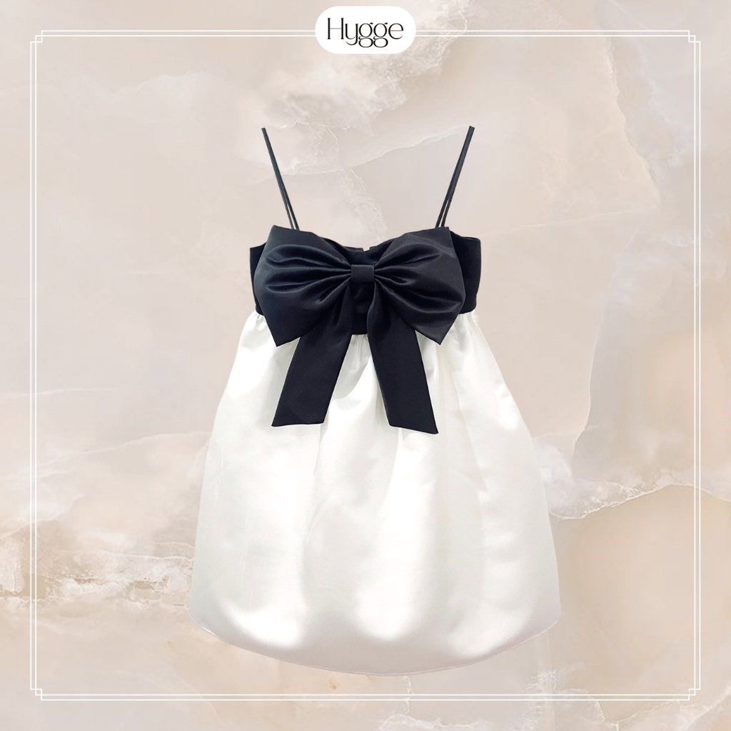 Hygge | Đầm hai dây đính nơ cao cấp - Chloe Dress | BigBuy360 - bigbuy360.vn