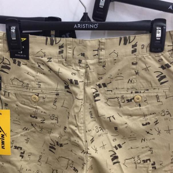 ( Còn Hàng) (MỚI NHẤT 2020) Quần short kaki nam kwin trẻ trung kso006s9-reguler-3 MÀU . . Real ་