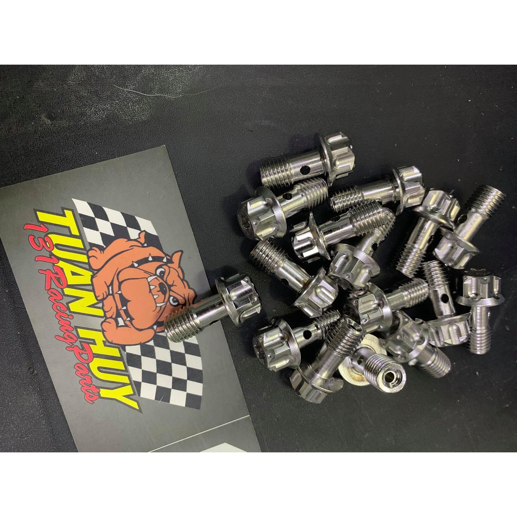 Ốc dây dầu Salaya gắn Heo dầu Zin Nissin , Heo Brembo chuẩn inox 304 , ốc heo dầu salaya