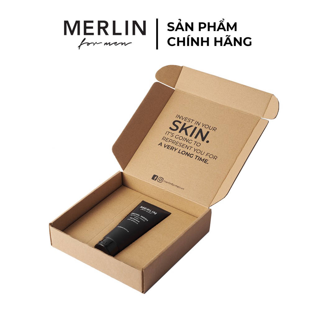 Merlin Facial Wash - Sữa Rửa Mặt Nam Cho Da Dầu 100ml | BigBuy360 - bigbuy360.vn