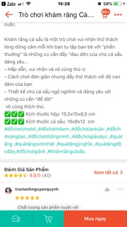 Trò chơi khám răng cá sấu loại to