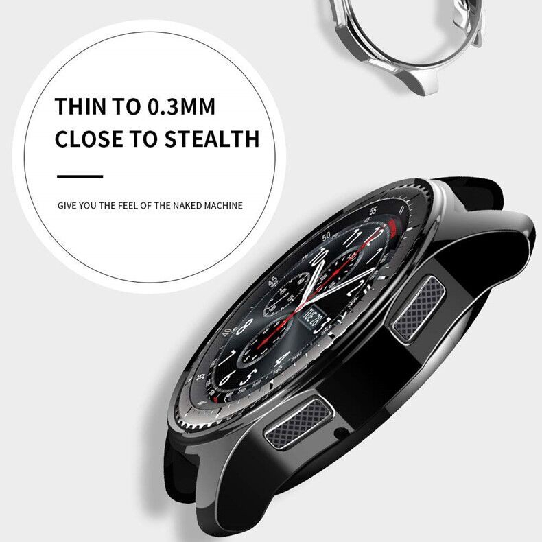 Xumu For Samsung Galaxy Watch 46mm 42mm Gear S4 Edges Plating Soft TPU Protective Case