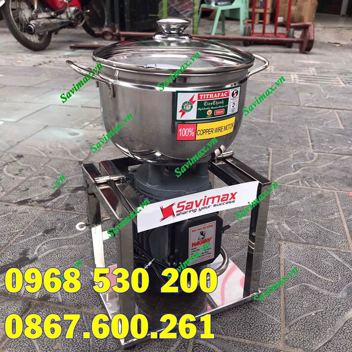 Máy xay thịt làm giò chả, pate, xúc xích có bao đá, công suất 1,1KW bảo hành 12 tháng