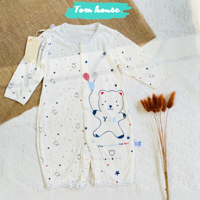 Sleepsuit Dài Tay Xuất Nhật Mỏng Mát Cho Bé Nằm Điều Hòa - Bảng 2 - Size 59 - 90 𝟏𝟒𝐁𝐃𝐃