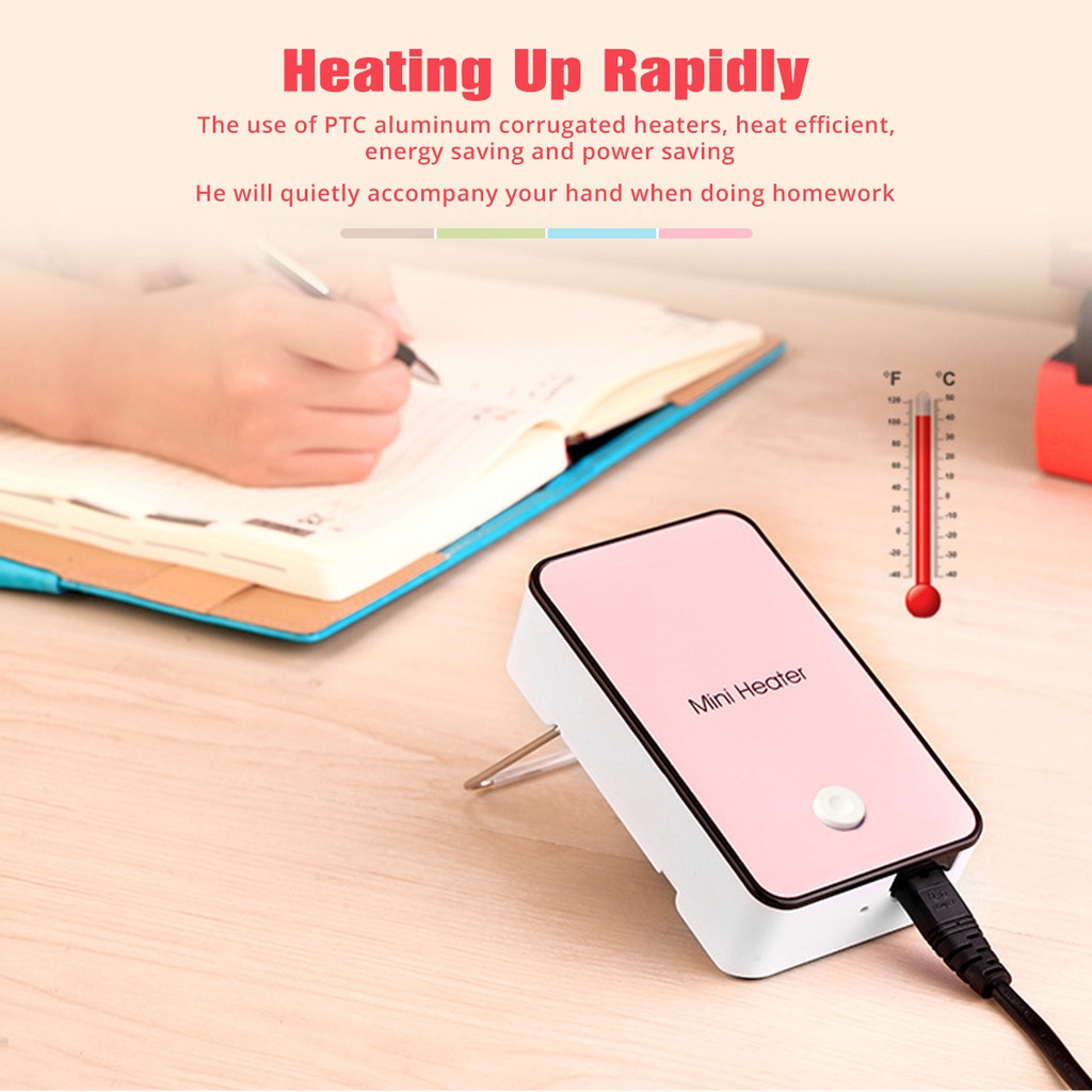Quạt Sưởi Fonken Để Bàn Mini Phích Cắm EU Tiện Dụng