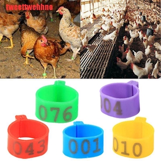 (Hàng Mới Về) Bộ 100 Vòng Kẹp Chân 16mm Cho Gia Cầm