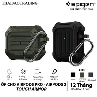 [SẢN PHẨM CHÍNH HÃNG + DEAL GIÁ SỐC 0đ ] Ốp Cho Airpods Pro / Airpods 2/1 - Spigen Tough Armor - ThaiBaoTrading