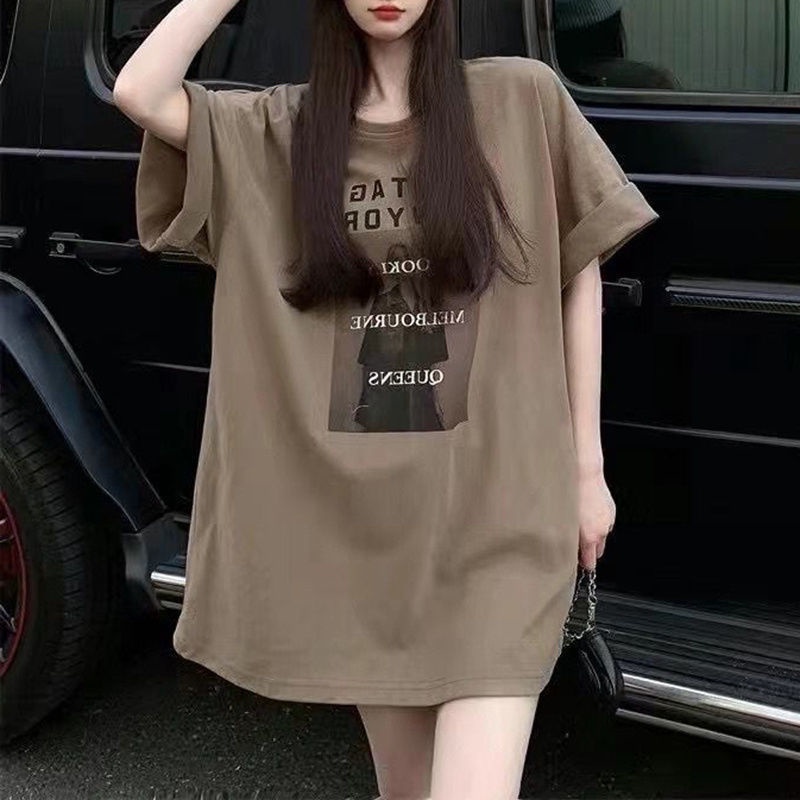 【Plus Size】(40-150kg) Áo Thun Nữ Oversize Tay Ngắn Dáng Rộng