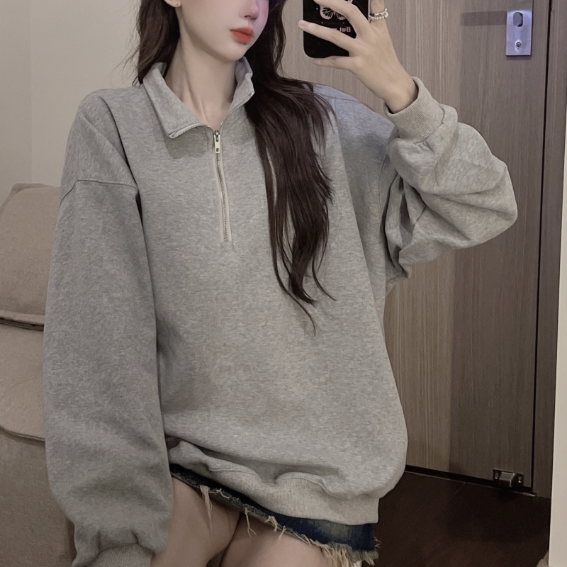 SUXI Áo Hoodie Tay Dài Màu Sắc Thời Trang Dành Cho Nữ