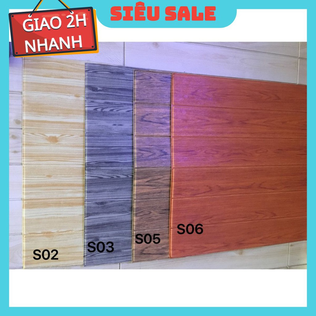 HCM Sỉ XỐP DÁN TƯỜNG VÂN GỖ GIÁ RẺ Đẹp