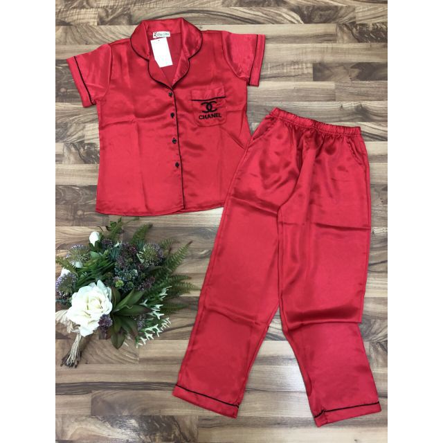 [Giá lẻ= Sỉ ] Set Bộ Pijama Dài Thêu Phi Lụa loại 1 -Hàng nhập khẩu