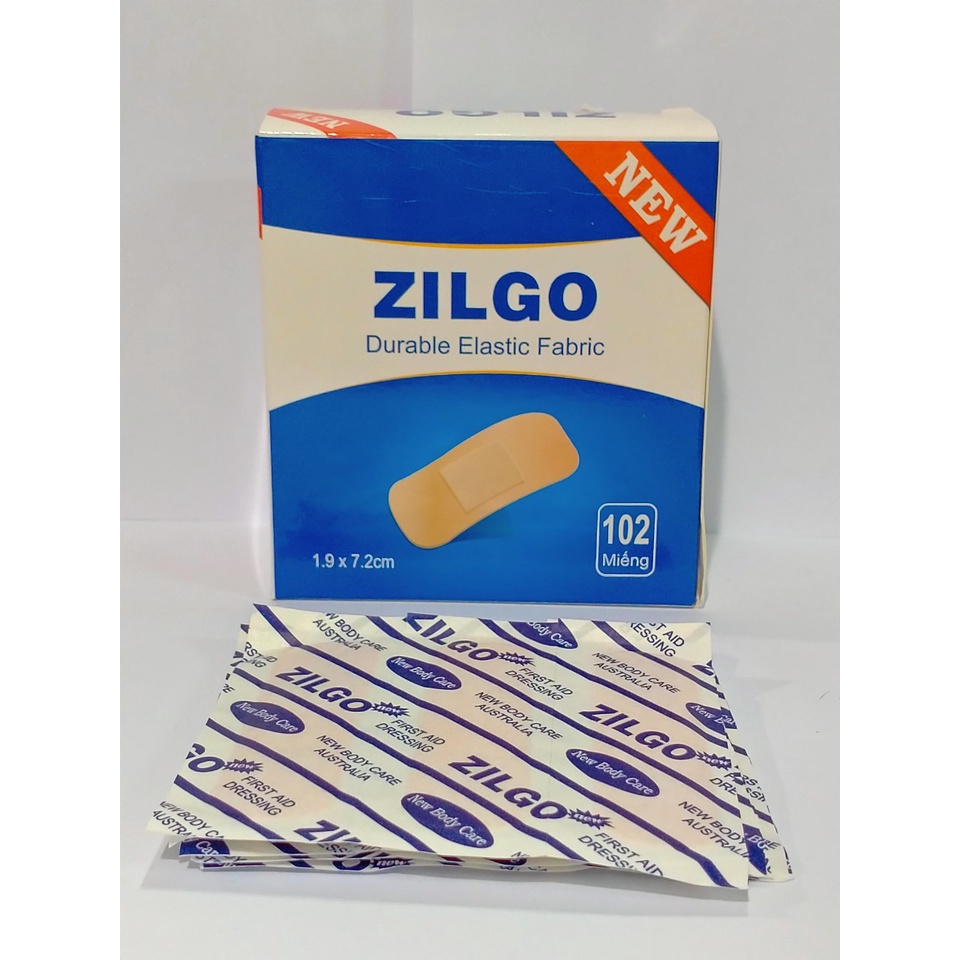 Băng cá nhân ZILGO Hộp 102 miếng