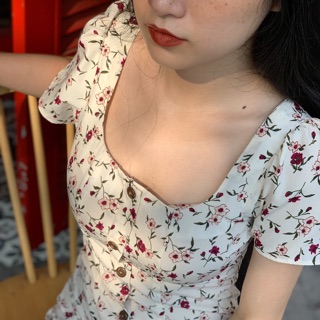 Đầm hoa cổ U