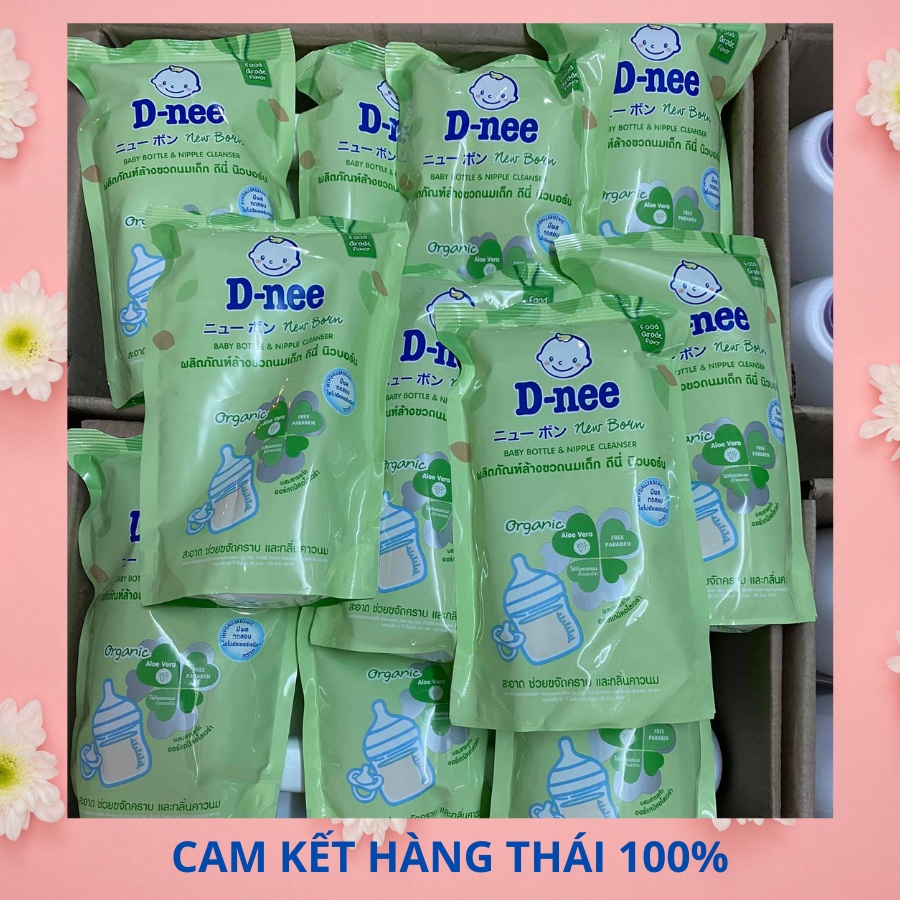 Nước rửa bình sữa DNEE Oganic 600ml [Hàng chuẩn Thái 100%}