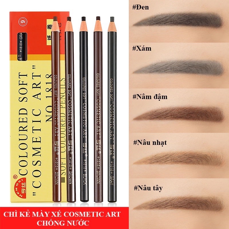 Chì xé kẻ mày Cosmetics Art bền màu  Chì xé phẩy sợi lông mày không trôi nước