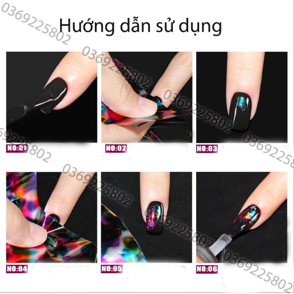 HOT Sơn gel foil AS chuyên dùng với foil bất kỳ tạo vân móng