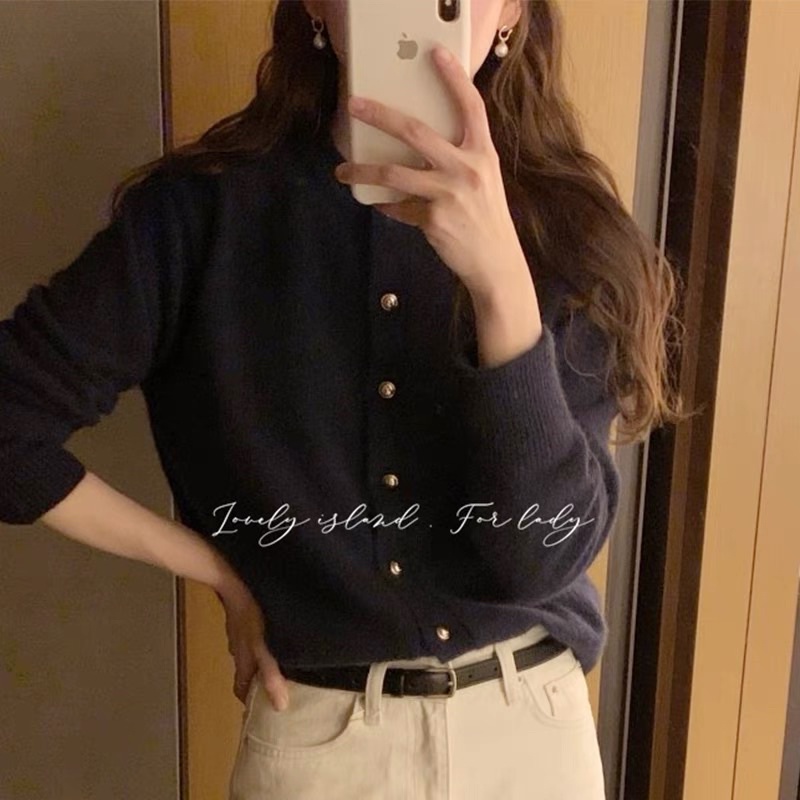 áo len cadigan xanh navy | BigBuy360 - bigbuy360.vn