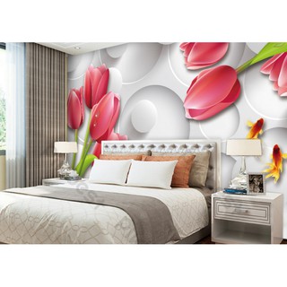 Tranh dán tường Tranh 3d dán tường phòng khách phòng ngủ hiện đại 25  (kích thước lớn)