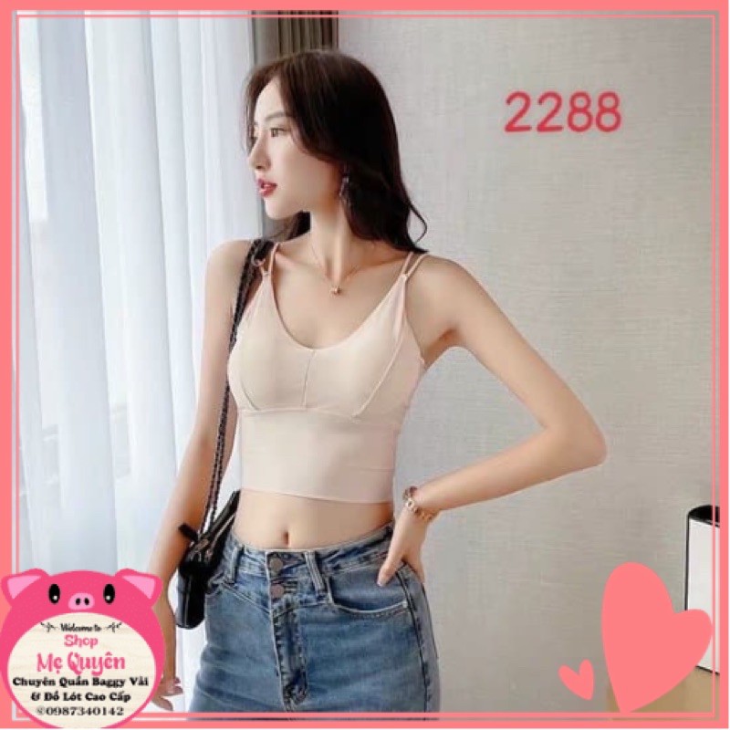 Áo bra su croptop dây kép đan chéo sau lưng sexy