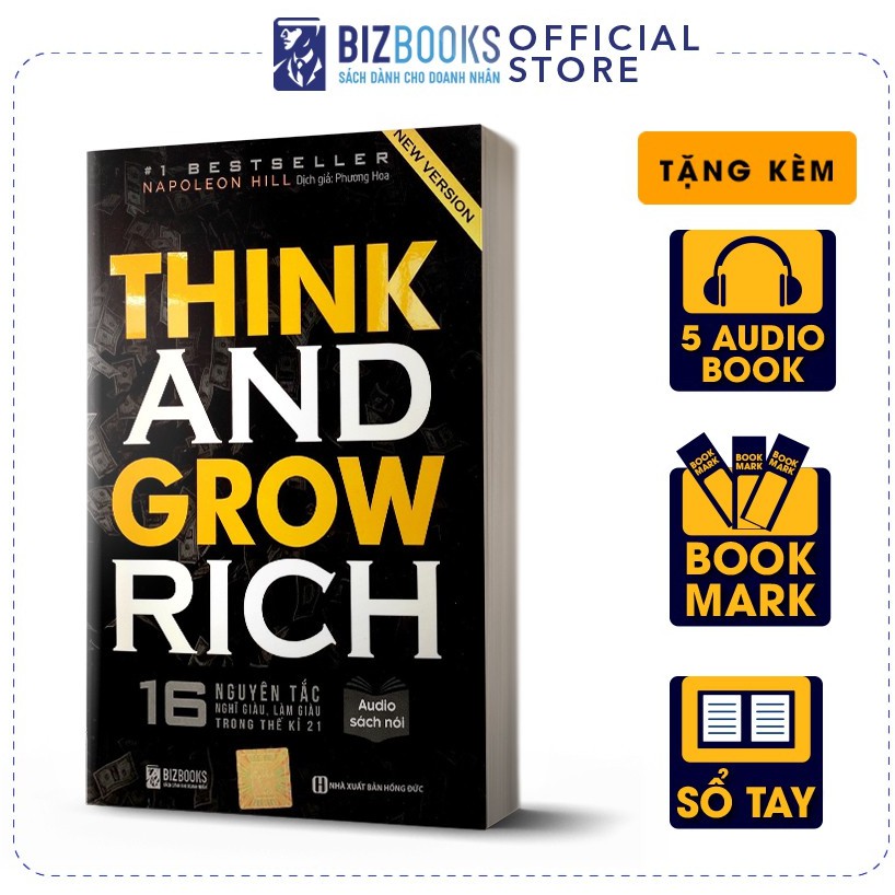 Sách - BIZBOOKS - Think and Grow Rich: 16 Nguyên tắc nghĩ giàu làm giàu trong thế kỉ 21