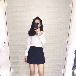 Quần giả váy mango vnxk