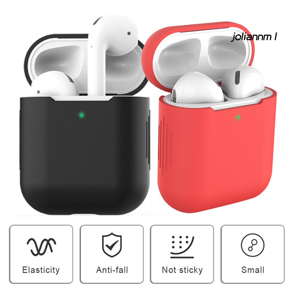 Vỏ Bảo Vệ Hộp Sạc Tai Nghe Air-Pods 1 2 Bằng Silicon Mini Chống Trầy