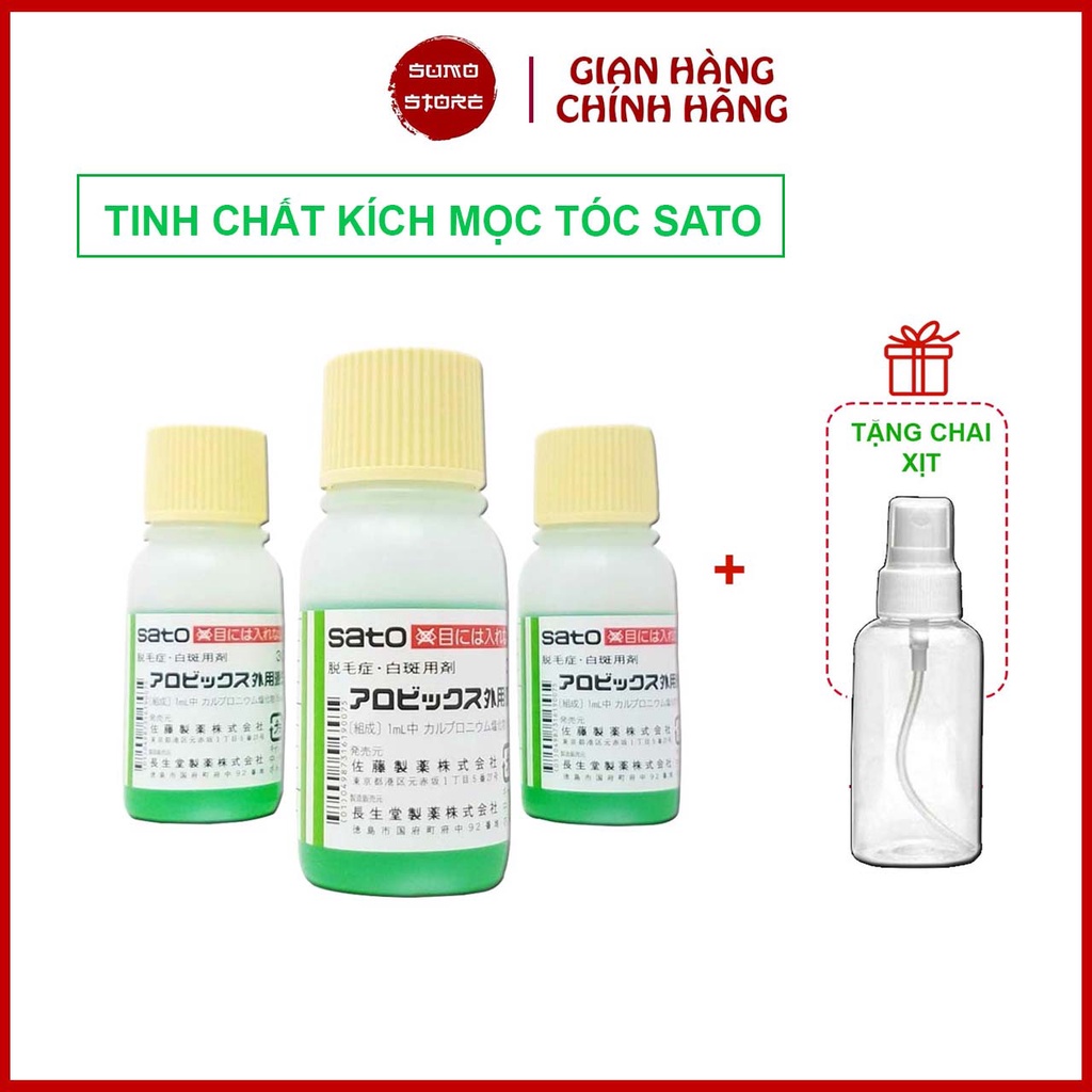 Tinh chất kích thích mọc tóc Sato 30ml Nhật Bản, chắc khỏe óng mượt, bồng bềnh tự nhiên