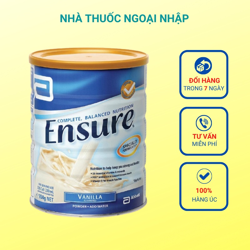 Sữa Ensure Úc 850g