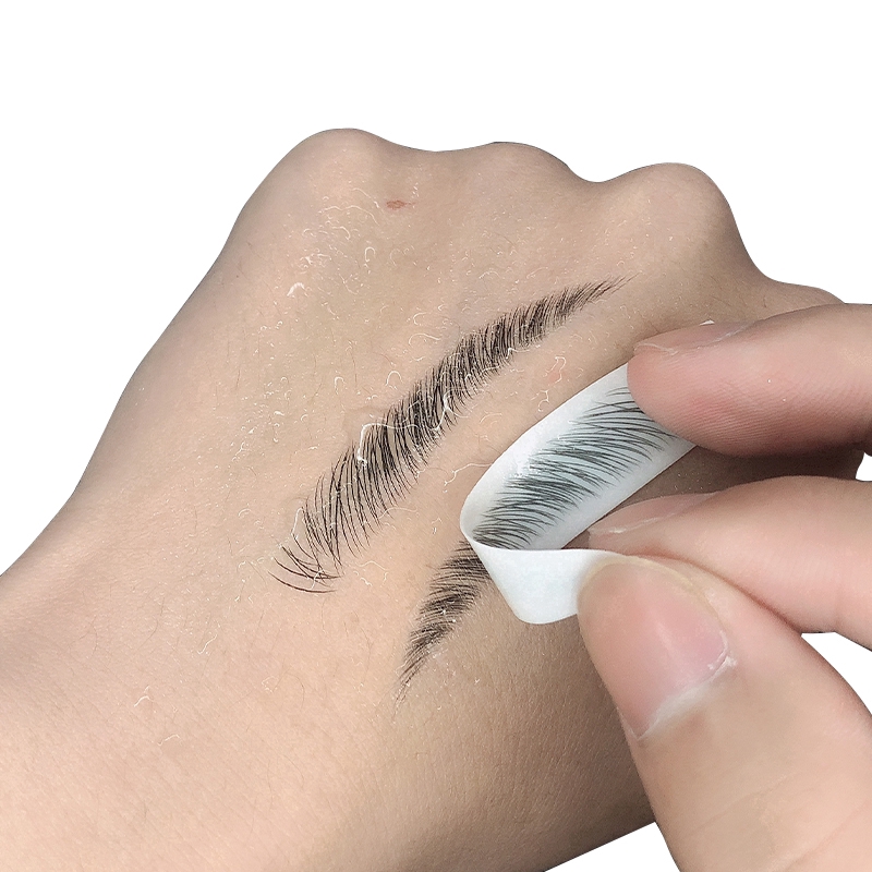 11 Pairs Waterproof Hair-like Eyebrows Stickers/ Long Lasting Water Transfer False Eyebrows Decals/ Eye Brow Tattoo Sticker Makeup Tools
