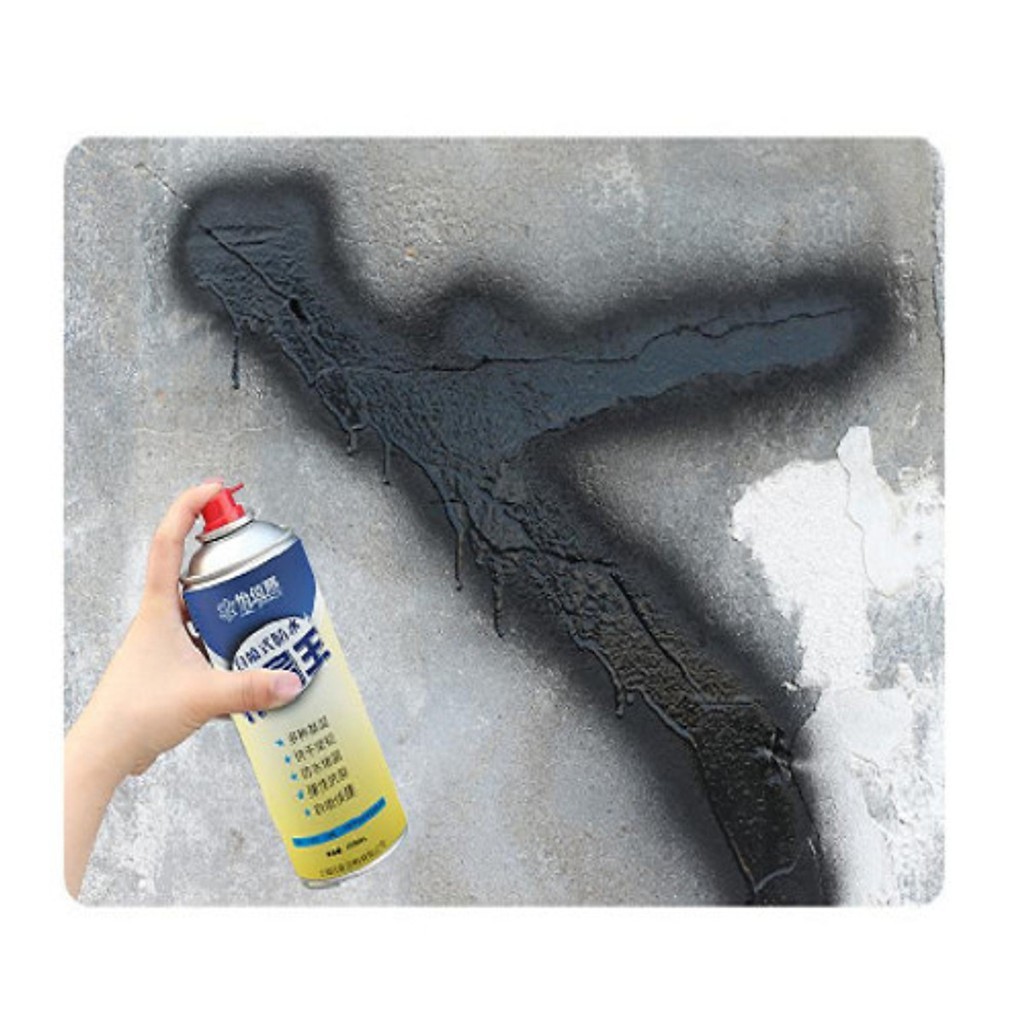 [Epoxy] Bình Xịt Chống Thấm, Chống Dột Waterproof Spray Polyurethane, Màu Trắng, Đen